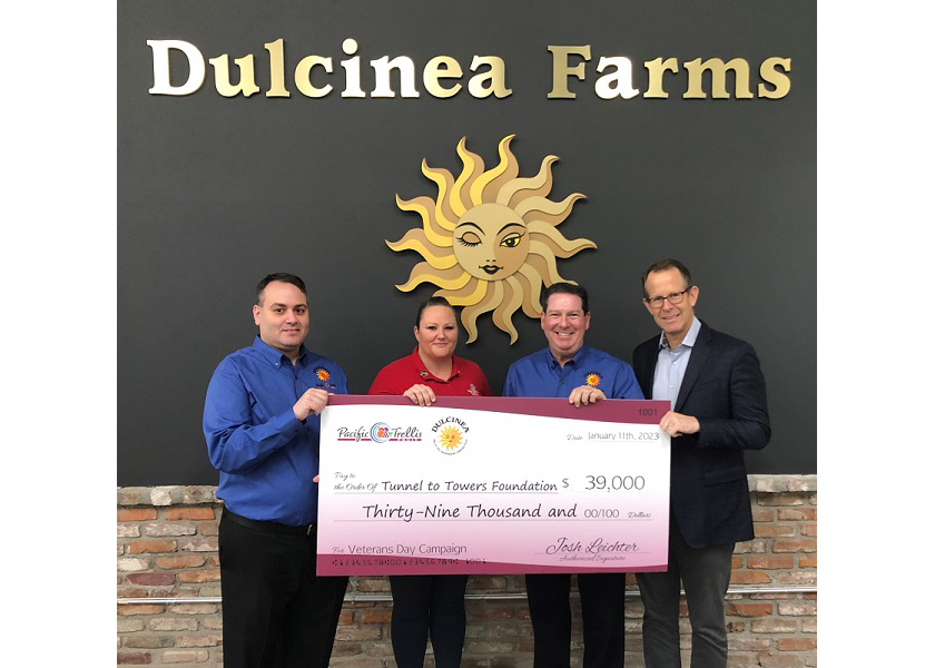 Pacific Trellis Fruit presents 39,000 donation to Tunnel to Towers